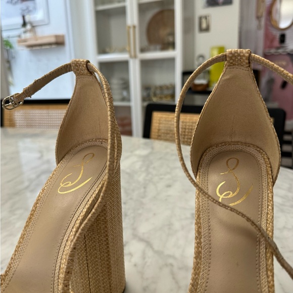 Sam Edelman Kori Raffia Platform Sandals - Picture 5 of 6